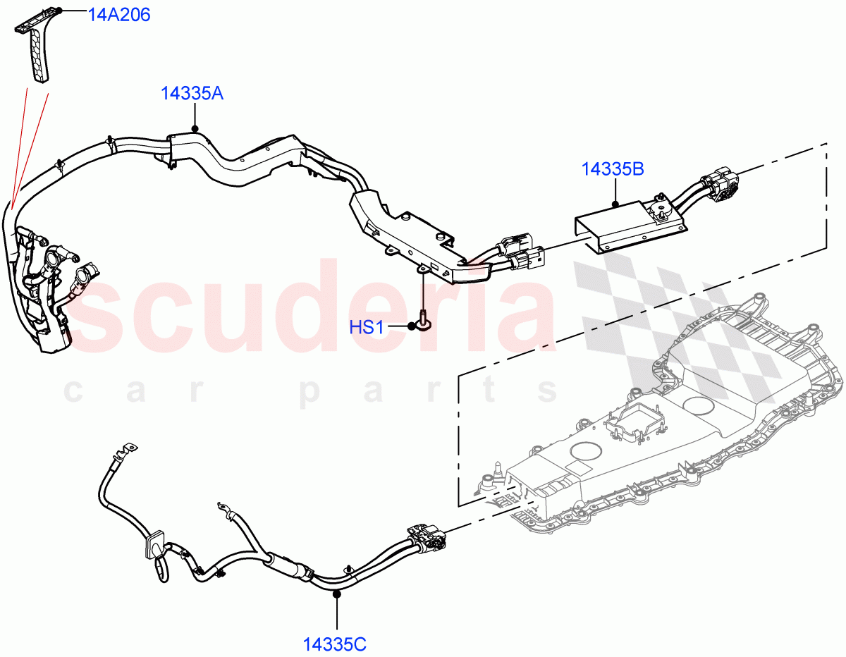 Hybrid Electrical Modules (MHEV Charging Cables and Fixings) (Changsu (China), Electric Engine Battery-MHEV) of Land Rover Land Rover Range Rover Evoque (2019+) [2.0 Turbo Diesel]