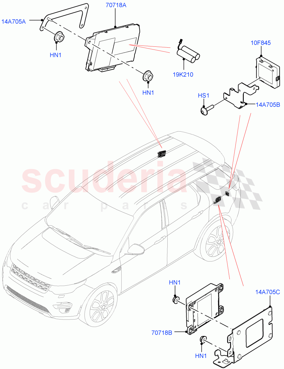 Telematics (Changsu (China)) ((V) FROMHG347884) of Land Rover Land Rover Discovery Sport (2015+) [2.0 Turbo Petrol GTDI]