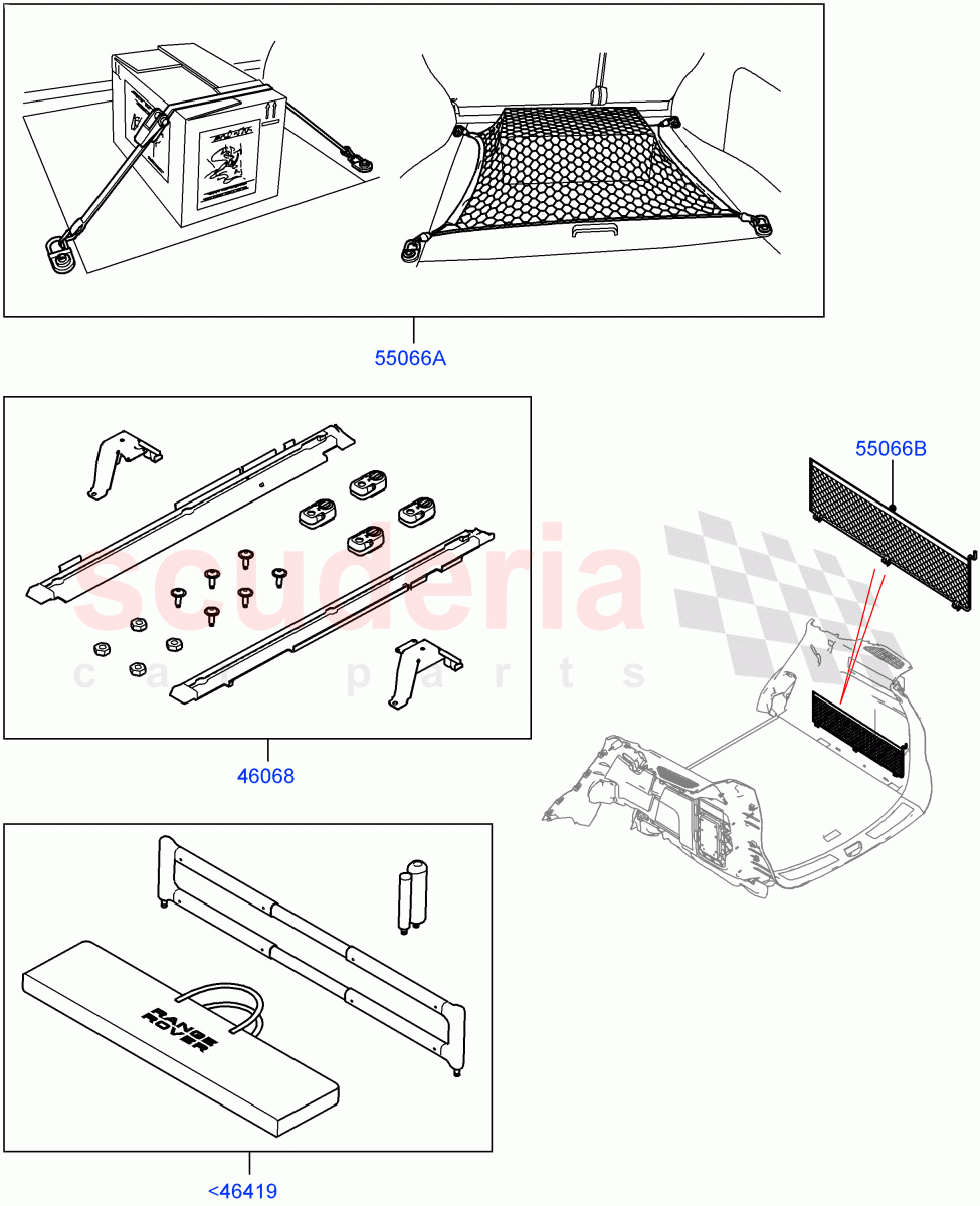 Load Retention Systems (Accessory) of Land Rover Land Rover Range Rover (2012-2021) [4.4 DOHC Diesel V8 DITC]