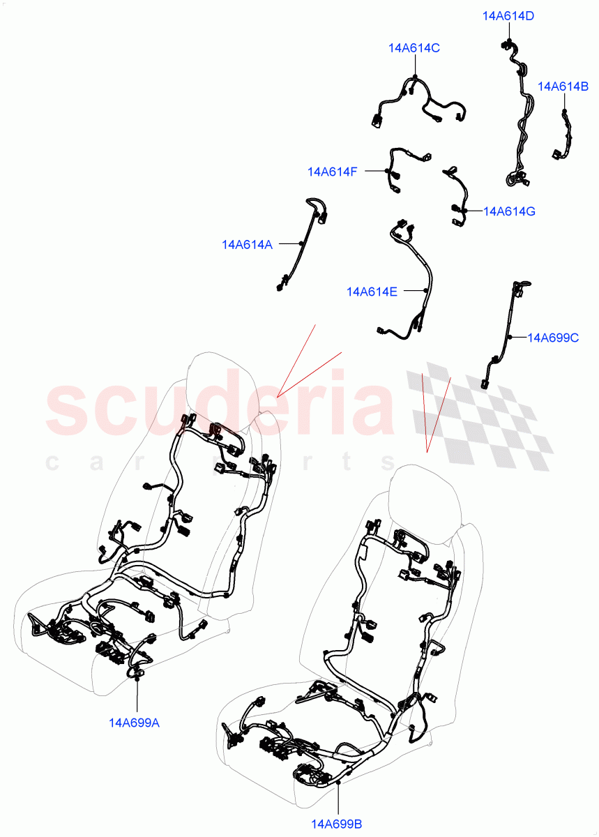 Wiring - Seats (Front Seats) of Land Rover Land Rover Range Rover (2022+) [4.4 V8 Turbo Petrol NC10]