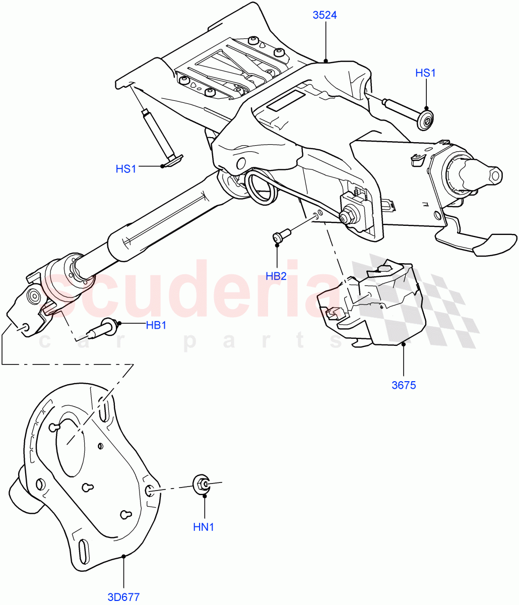 Steering Column (Halewood (UK)) of Land Rover Land Rover Discovery Sport (2015+) [2.0 Turbo Diesel AJ21D4]