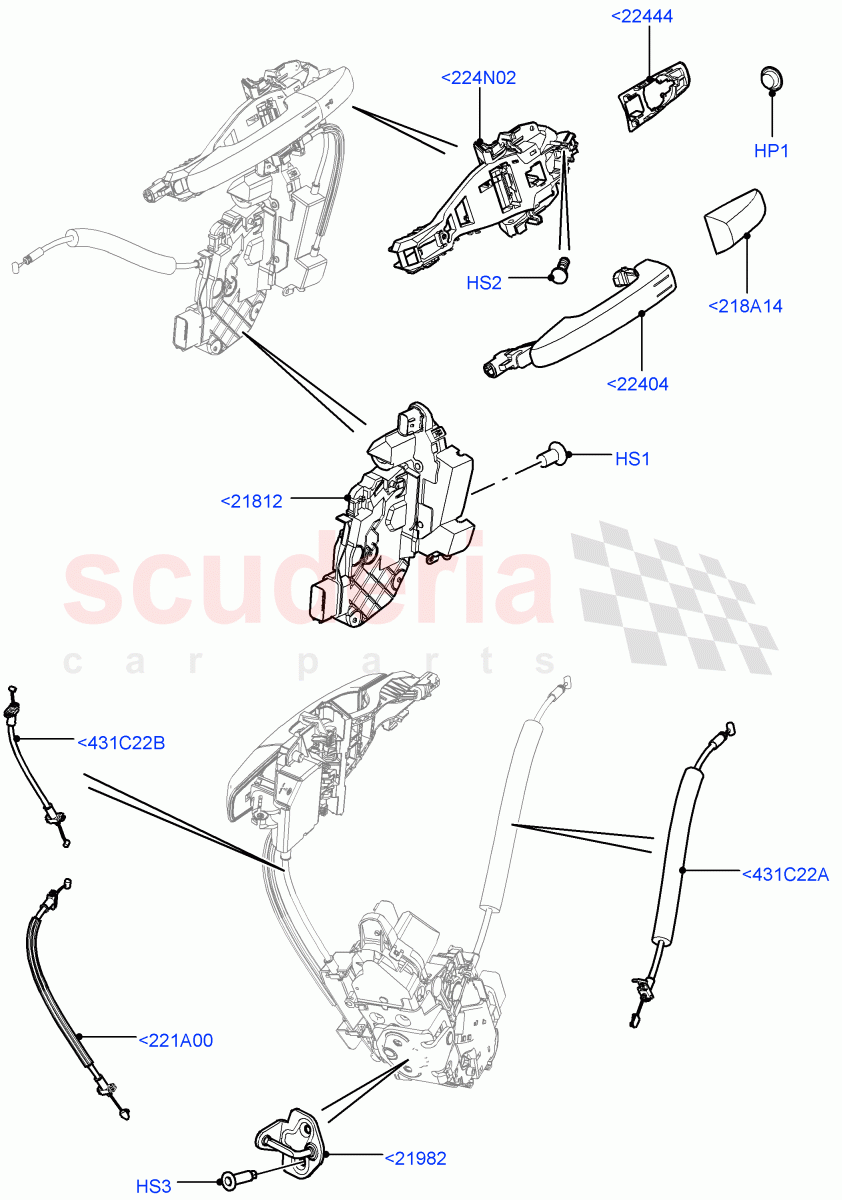 Front Door Lock Controls (Changsu (China)) ((V) FROMEG000001) of Land Rover Land Rover Range Rover Evoque (2012-2018) [2.0 Turbo Petrol GTDI]