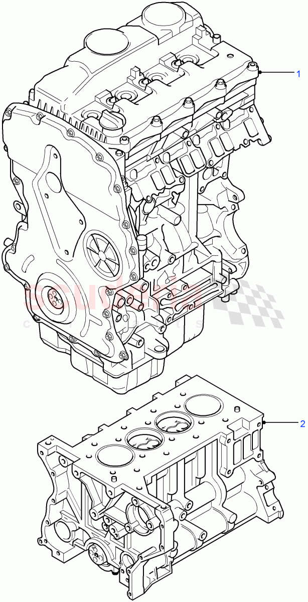 Service Engine (2.4L Duratorq-TDCi HPCR (140PS) -Puma) ((V) FROM7A000001, (V) TOBA999999) of Land Rover Land Rover Defender (2007-2016)