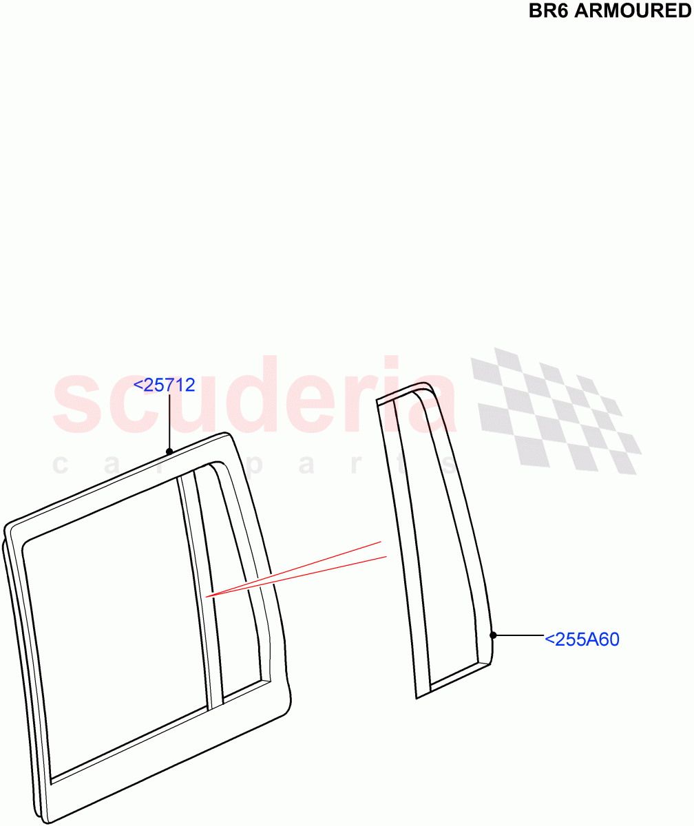 Rear Door Glass And Window Controls(With B6 Level Armouring)((V)FROMAA000001) of Land Rover Land Rover Discovery 4 (2010-2016) [4.0 Petrol V6]