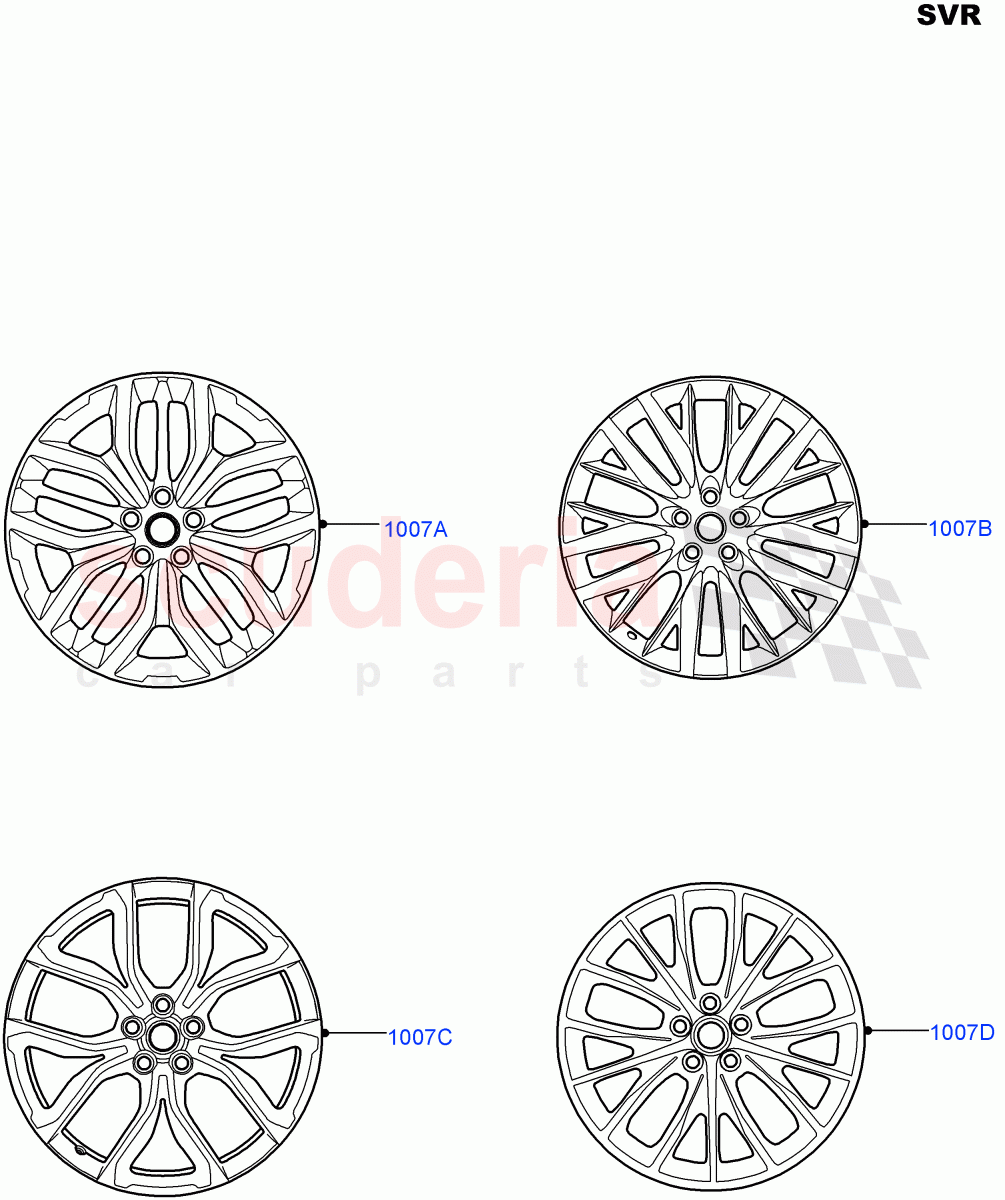 Wheels(SVR Version,SVR)((V)FROMFA000001) of Land Rover Land Rover Range Rover Sport (2014+) [2.0 Turbo Diesel]