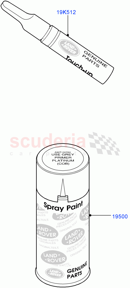 Paint (Accessory) ((V) TO9A999999) of Land Rover Land Rover Range Rover Sport (2005-2009) [2.7 Diesel V6]