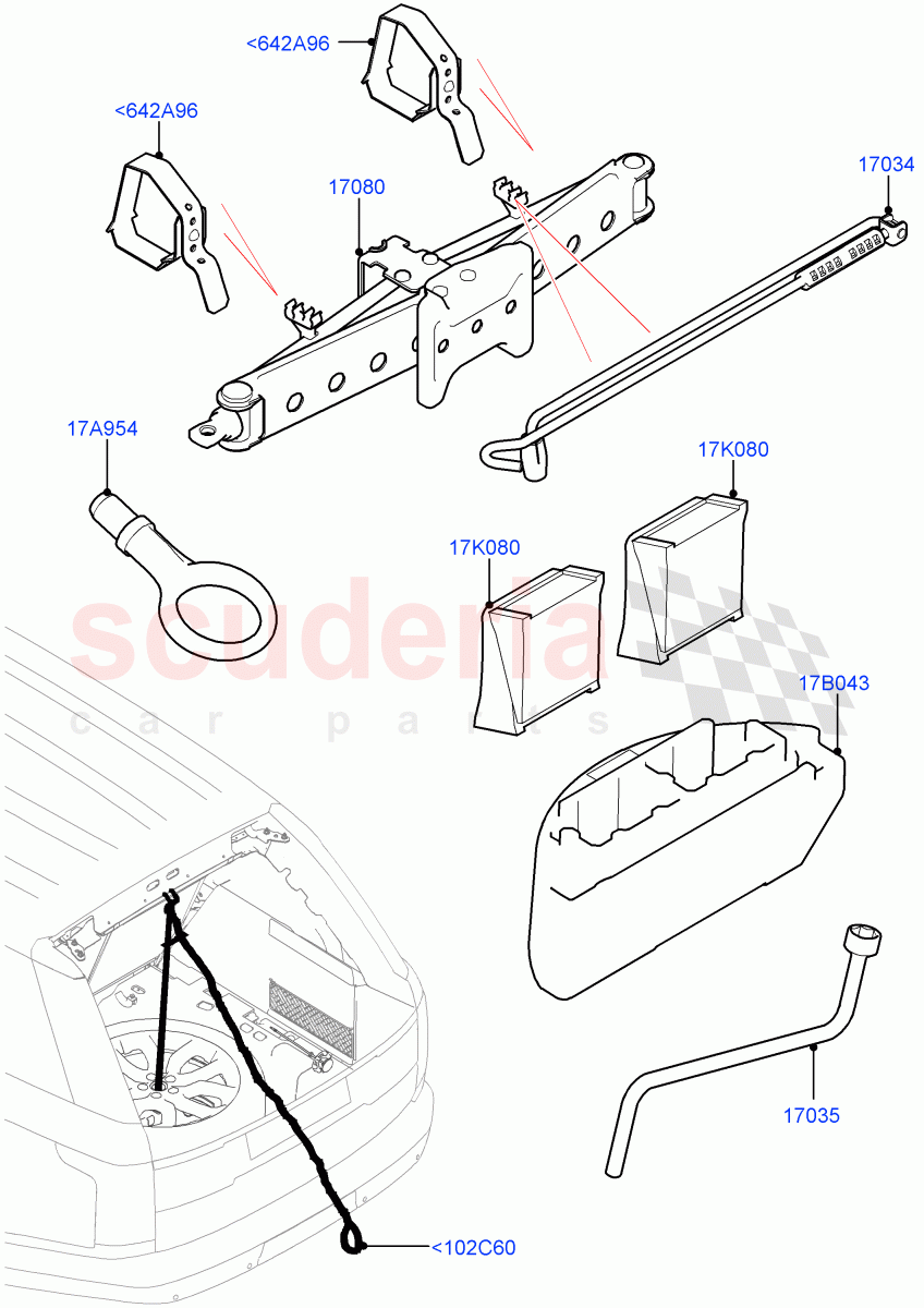 Tools(Less Version Package,Version - Core,Limited Package) of Land Rover Land Rover Range Rover (2012-2021) [3.0 DOHC GDI SC V6 Petrol]