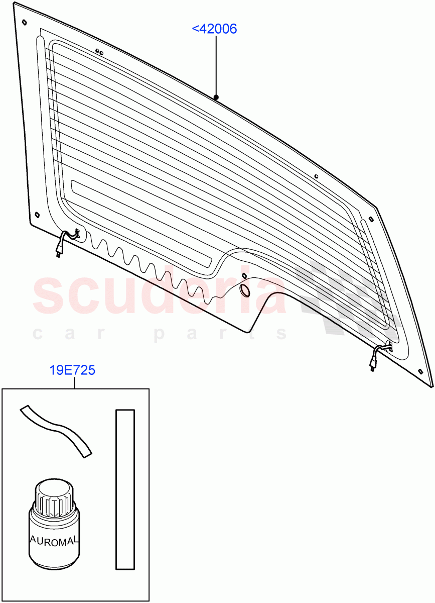 Back Window Glass((V)FROMAA000001) of Land Rover Land Rover Discovery 4 (2010-2016) [4.0 Petrol V6]