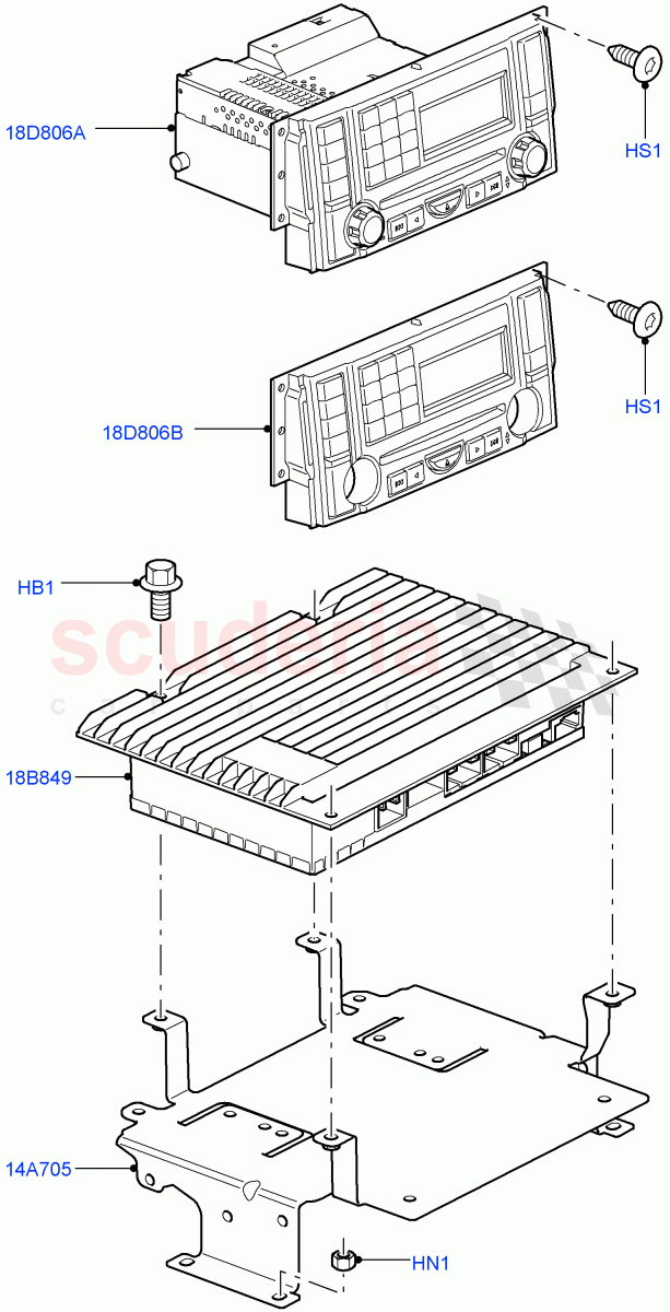 Audio Equipment - Original Fit ((V) TO9A999999) of Land Rover Land Rover Range Rover Sport (2005-2009) [3.6 V8 32V DOHC EFI Diesel]