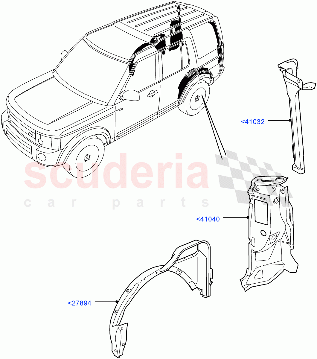 Side Panels - Outer((V)FROMAA000001) of Land Rover Land Rover Discovery 4 (2010-2016) [5.0 OHC SGDI NA V8 Petrol]