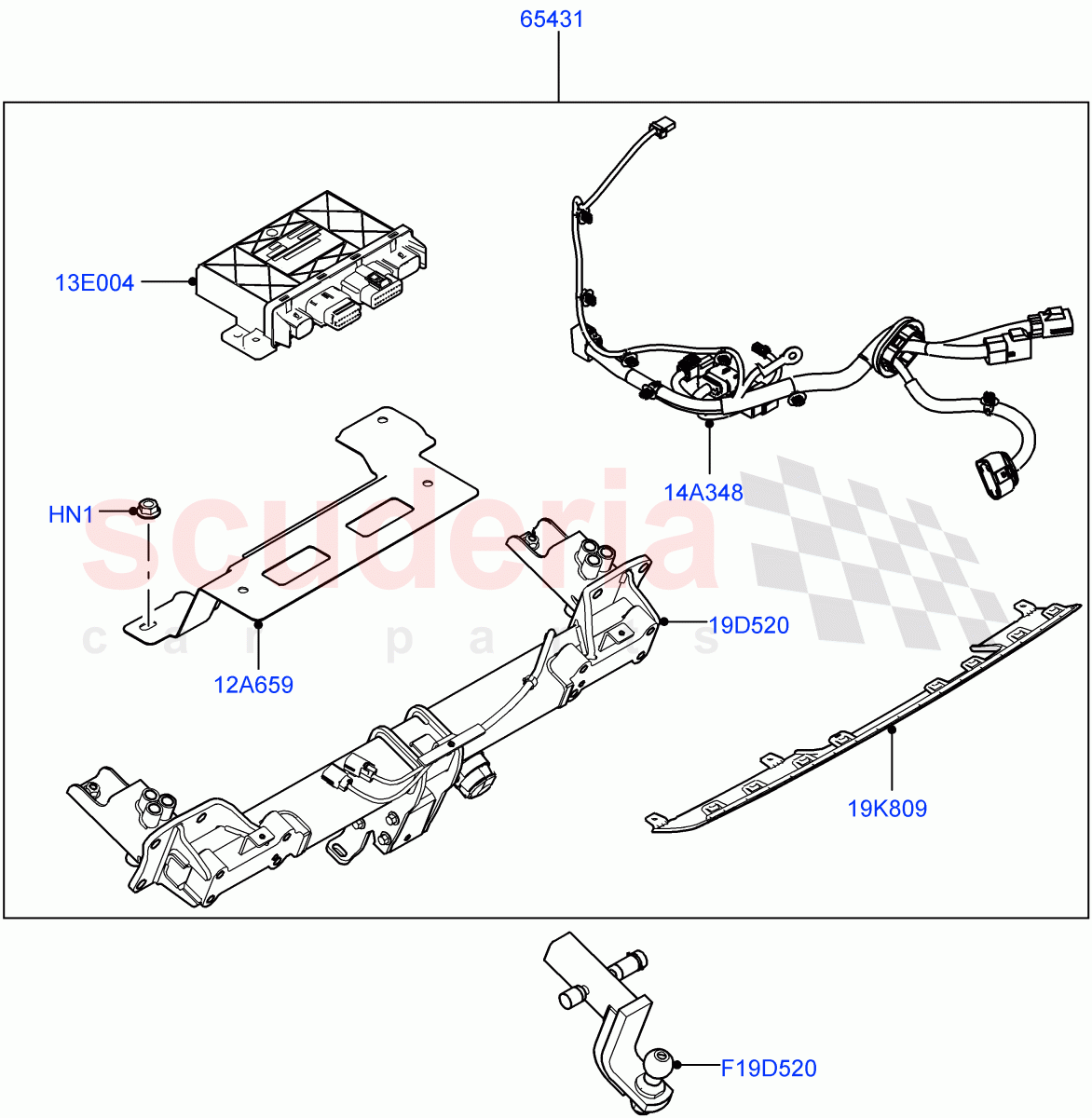 Accessory Pack (AUS/NZ Tow Bar) ((+) "AUS/NZ") of Land Rover Land Rover Defender (2020+) [3.0 I6 Turbo Petrol AJ20P6]