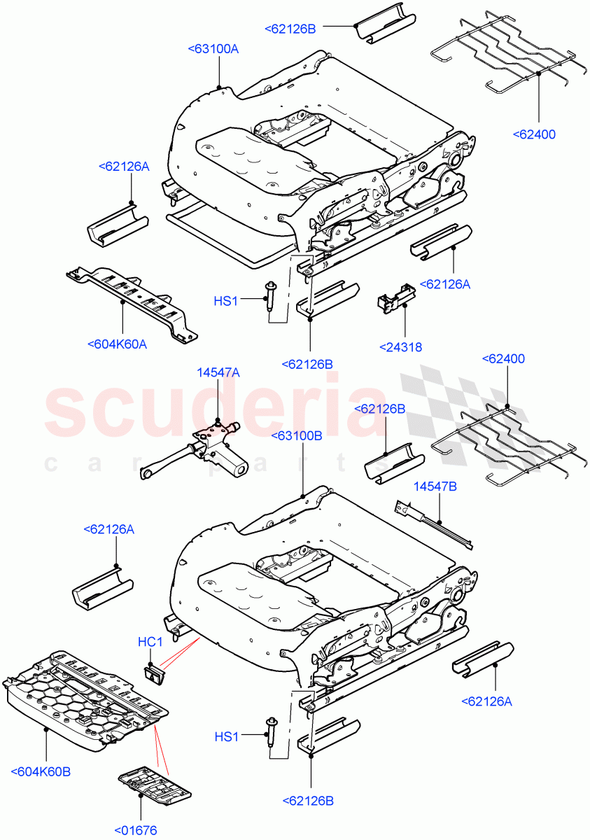 Front Seat Base((V)TOHA999999) of Land Rover Land Rover Range Rover Sport (2014+) [2.0 Turbo Diesel]