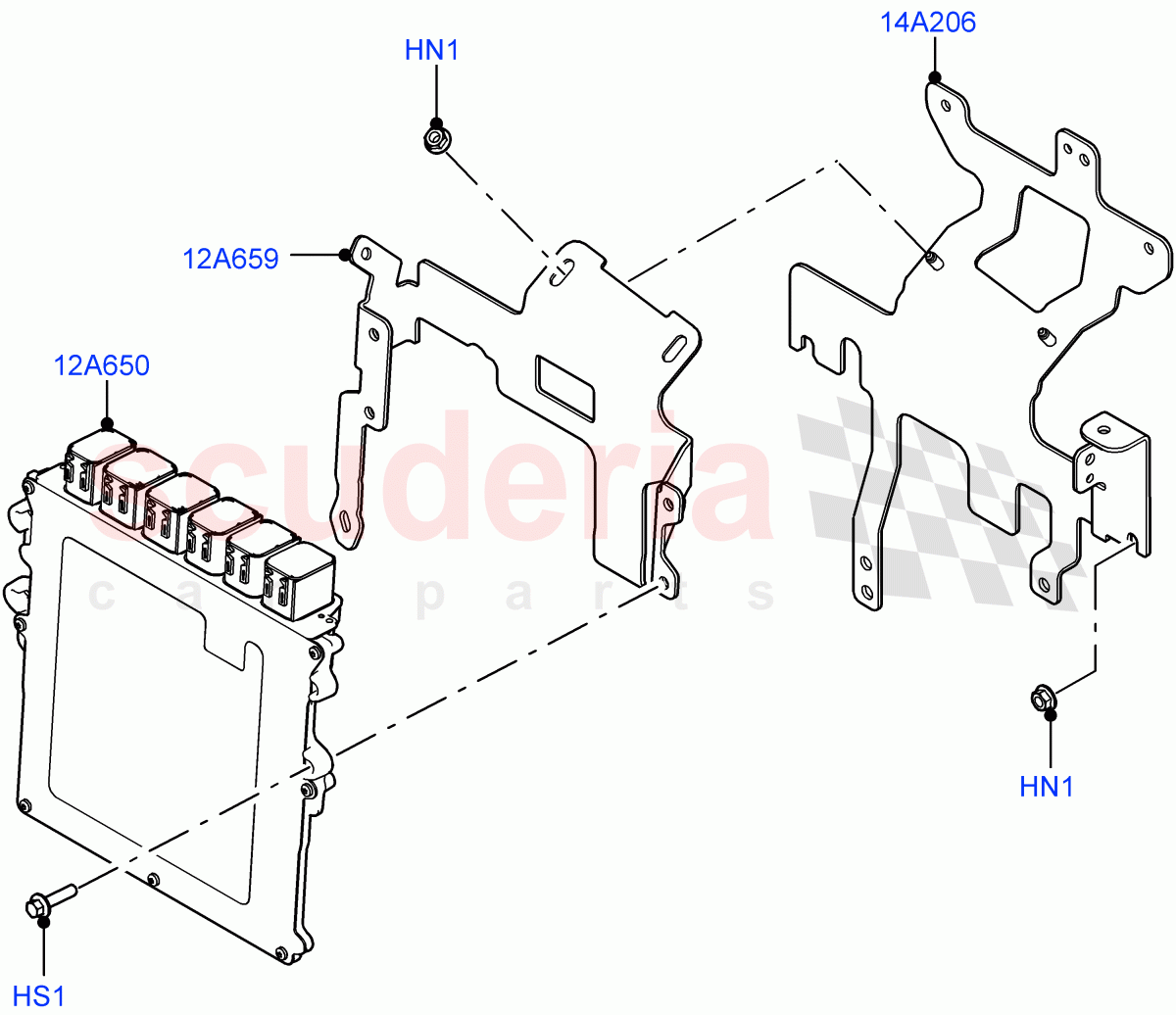 Engine Modules And Sensors (RHD) (3.0L AJ20P6 Petrol High) ((V) FROMMA000001) of Land Rover Land Rover Range Rover Velar (2017+) [3.0 I6 Turbo Petrol AJ20P6]