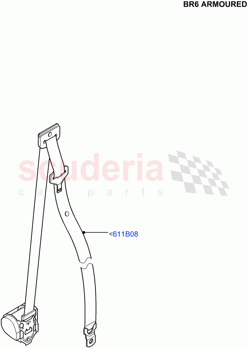 Front Seat Belts (With B6 Level Armouring) ((V) FROMAA000001) of Land Rover Land Rover Range Rover (2010-2012) [5.0 OHC SGDI NA V8 Petrol]