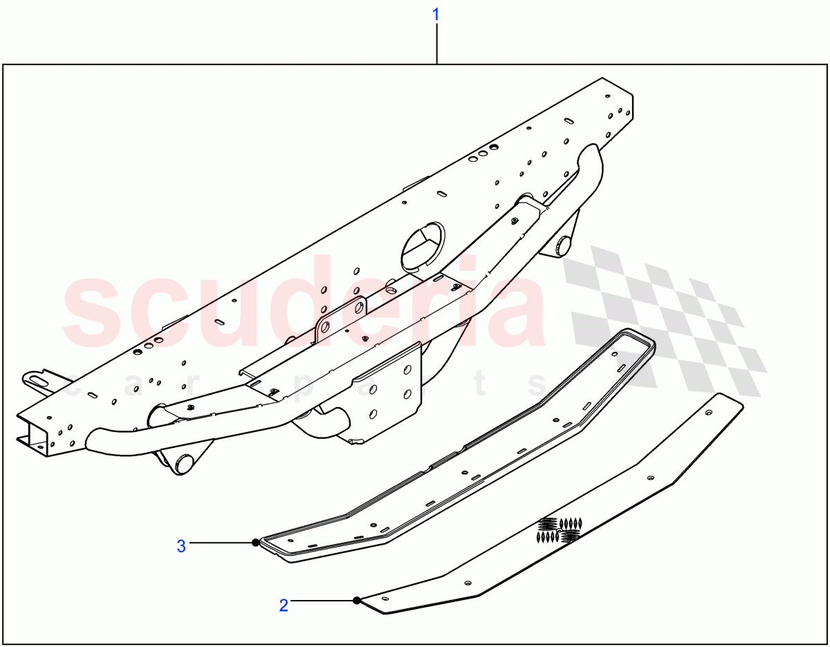 Rear Towing Step of Land Rover Land Rover Defender (2007-2016)