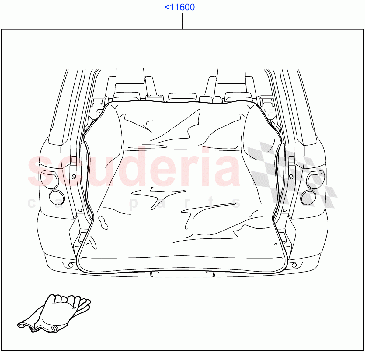 Interior Dress Up(Accessory, Luggage Compartment Liner)((V)TO9A999999) of Land Rover Land Rover Range Rover Sport (2005-2009) [2.7 Diesel V6]