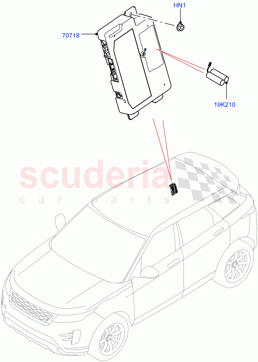 Telematics (Itatiaia (Brazil)) of Land Rover Land Rover Range Rover Evoque (2019+) [2.0 Turbo Diesel AJ21D4]