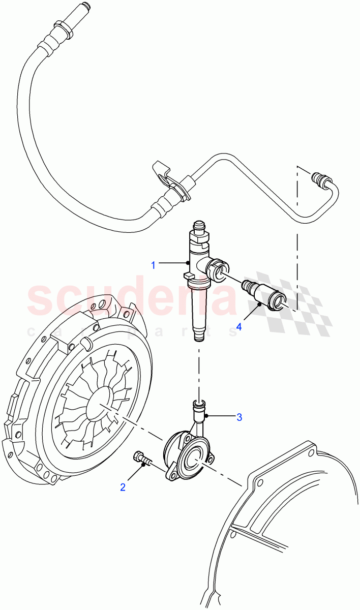 Clutch Release Mechanism((V)FROM7A000001) of Land Rover Land Rover Defender (2007-2016)