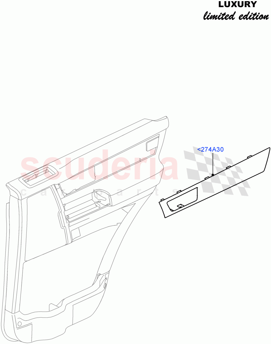 Rear Door Trim Installation((V)FROMCA000001) of Land Rover Land Rover Discovery 4 (2010-2016) [4.0 Petrol V6]