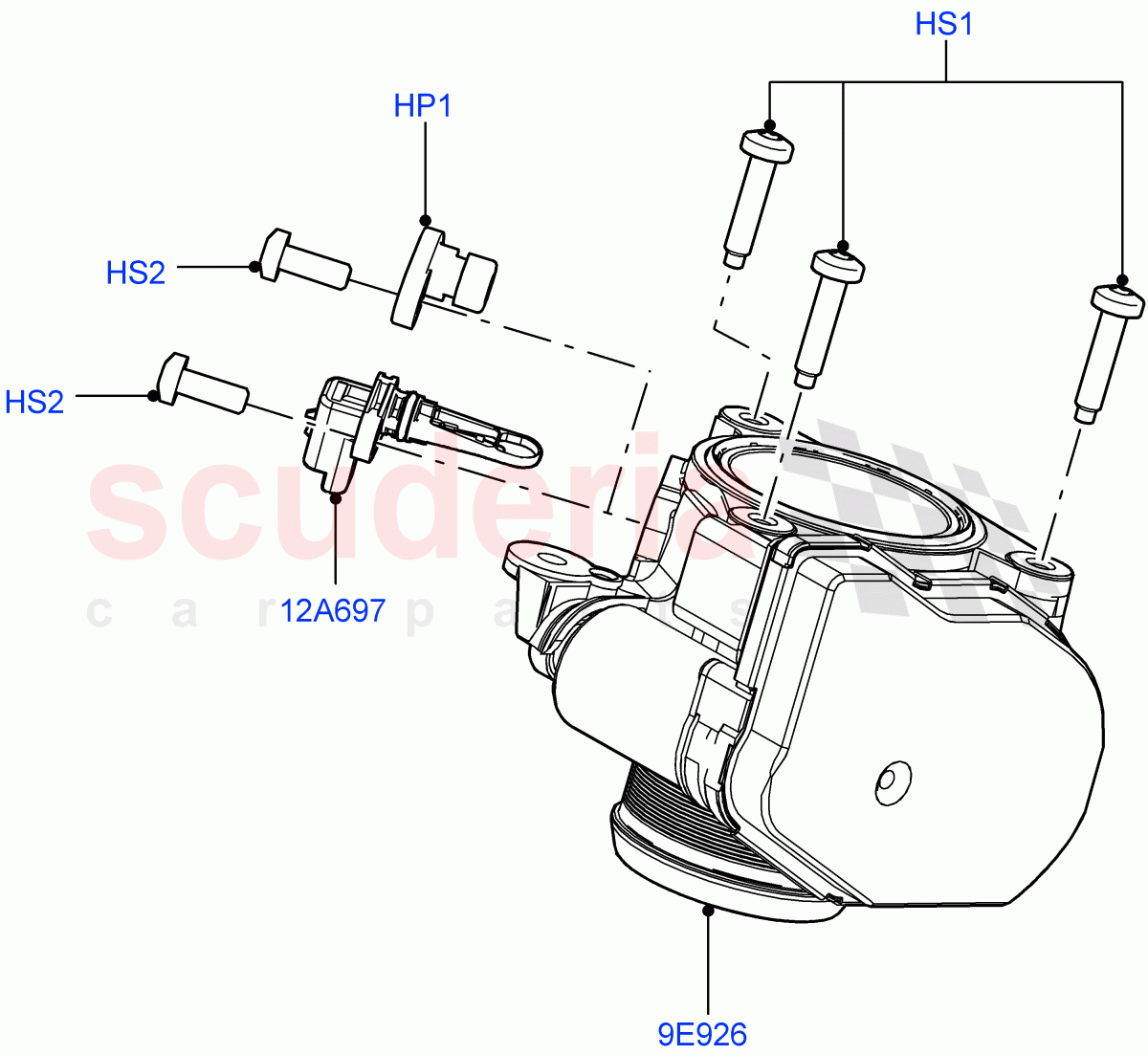 Throttle Housing (2.2L CR DI 16V Diesel, 2.2L DOHC EFI TC DW12) of Land Rover Land Rover Discovery Sport (2015+) [2.2 Single Turbo Diesel]