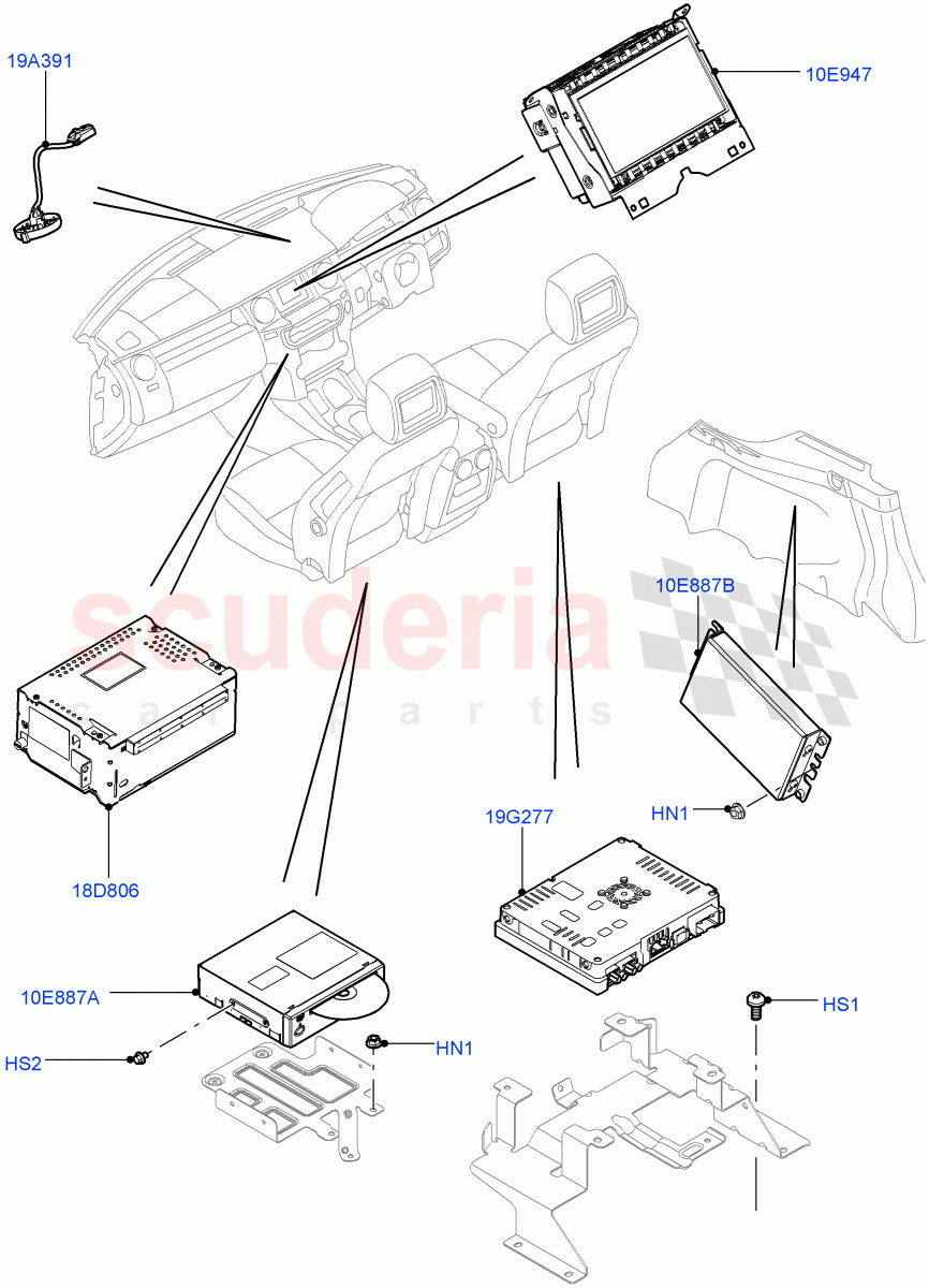 Family Entertainment System (Front Seats) ((V) FROMCA000001) of Land Rover Land Rover Range Rover Sport (2010-2013) [3.6 V8 32V DOHC EFI Diesel]