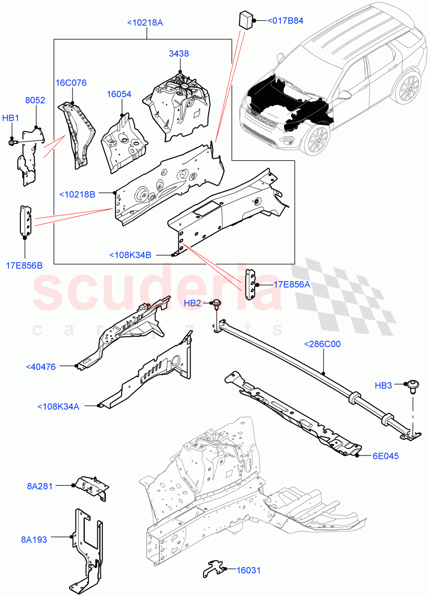 Front Panels, Aprons & Side Members (Aprons And Side Members) (Changsu (China)) ((V) FROMKG446857) of Land Rover Land Rover Discovery Sport (2015+) [2.0 Turbo Petrol GTDI]
