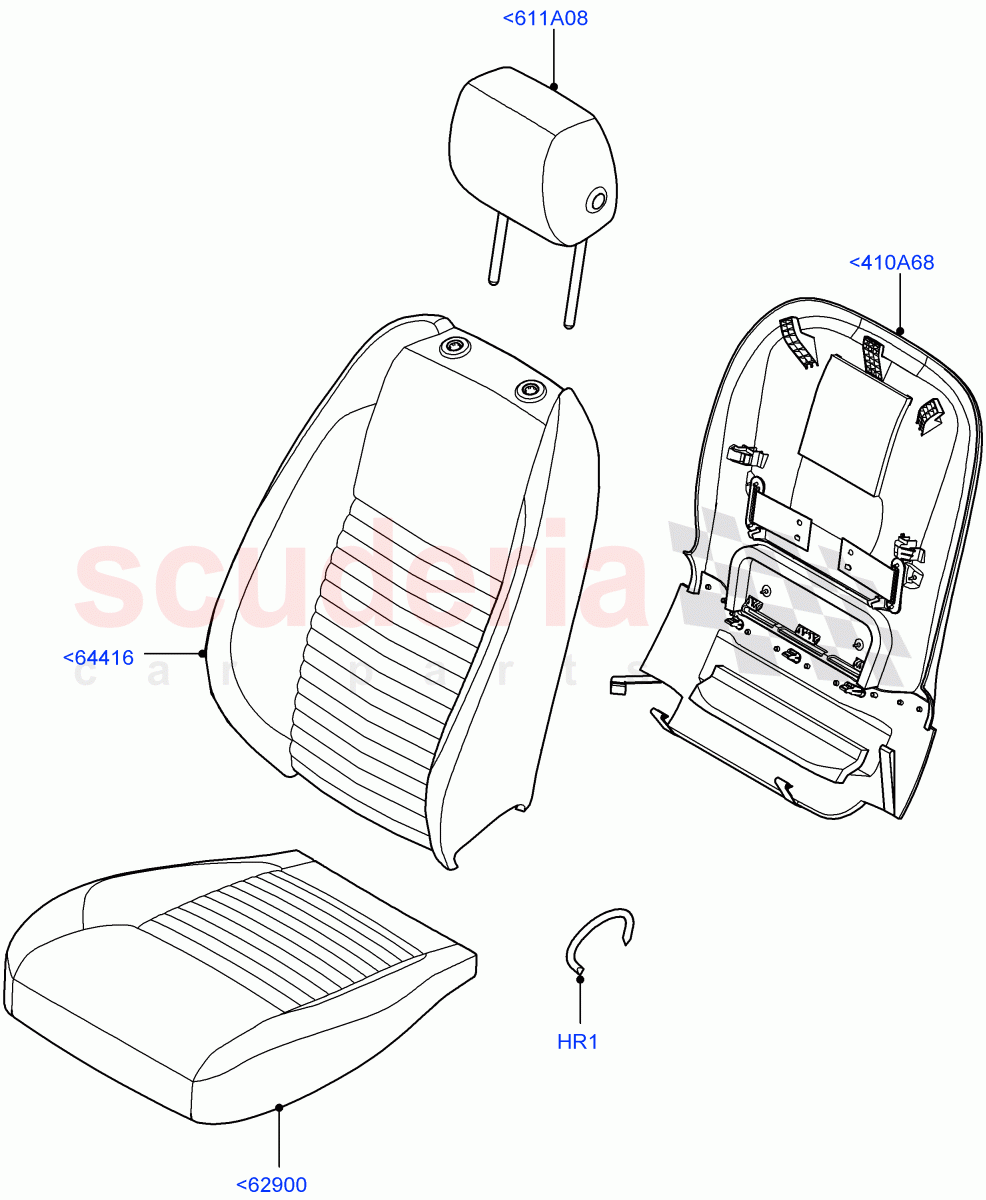 Front Seat Covers(Windsor Leather,Halewood (UK))((V)FROMLH000001) of Land Rover Land Rover Discovery Sport (2015+) [2.0 Turbo Diesel]