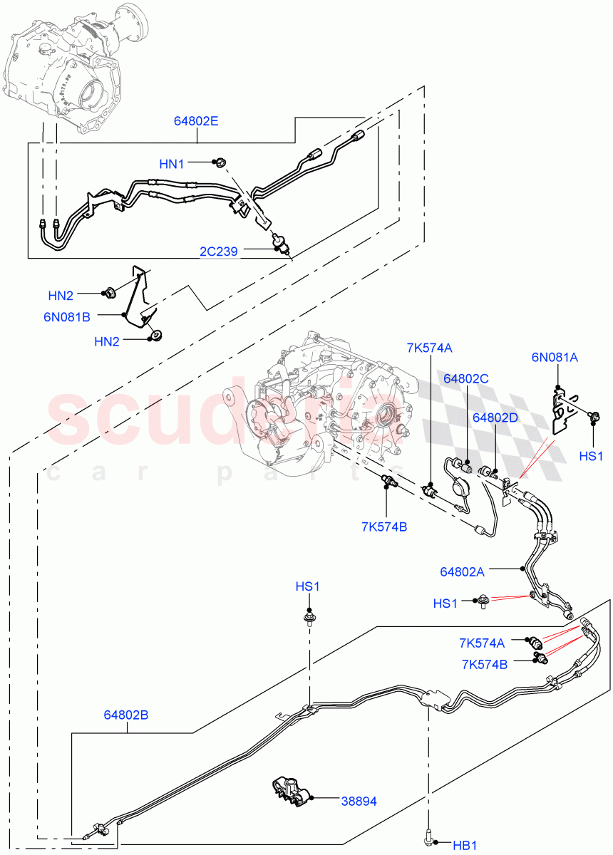 Active Driveline (Itatiaia (Brazil), Dynamic Driveline) ((V) FROMJT000001) of Land Rover Land Rover Discovery Sport (2015+) [2.2 Single Turbo Diesel]