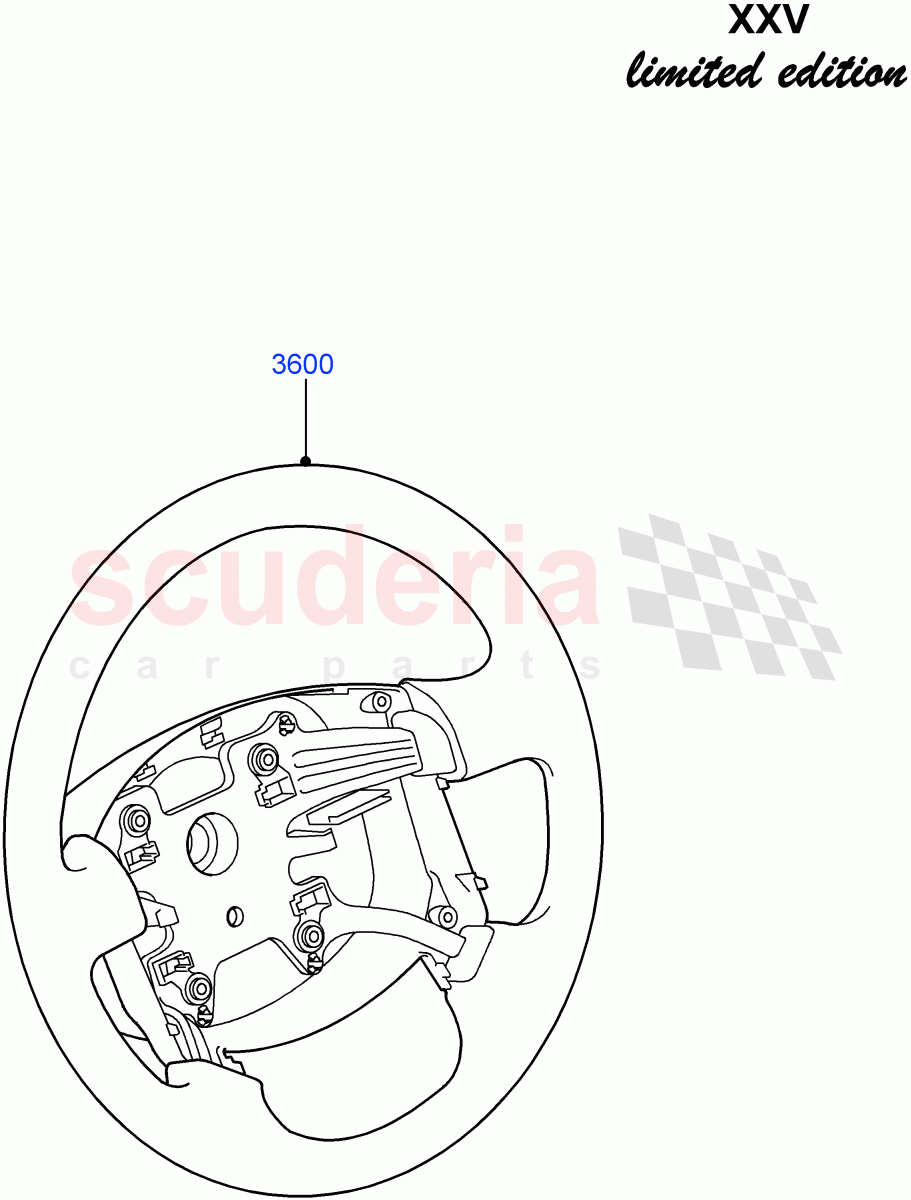 Steering Wheel(XXV Anniversary LE)((V)FROMEA000001) of Land Rover Land Rover Discovery 4 (2010-2016) [4.0 Petrol V6]