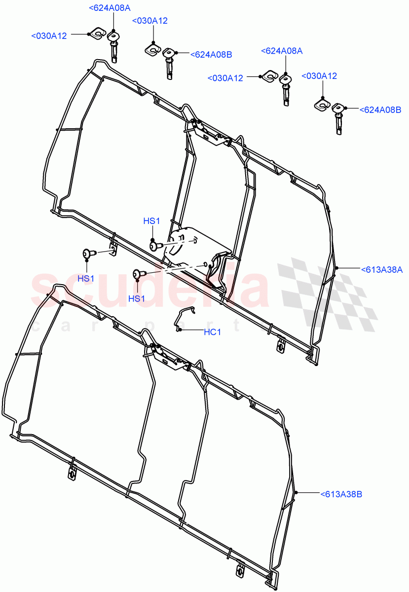 Rear Seat Back (Halewood (UK), With 2 Rear Small Individual Seats) ((V) FROMGH125984) of Land Rover Land Rover Range Rover Evoque (2012-2018) [2.0 Turbo Diesel]