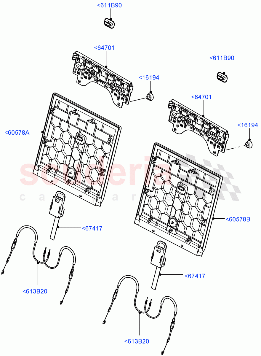 Rear Seat Back (Changsu (China), Third Row Dual Individual Seat, With 3rd Row Double Seat) ((V) FROMFG000001) of Land Rover Land Rover Discovery Sport (2015+) [2.0 Turbo Petrol GTDI]