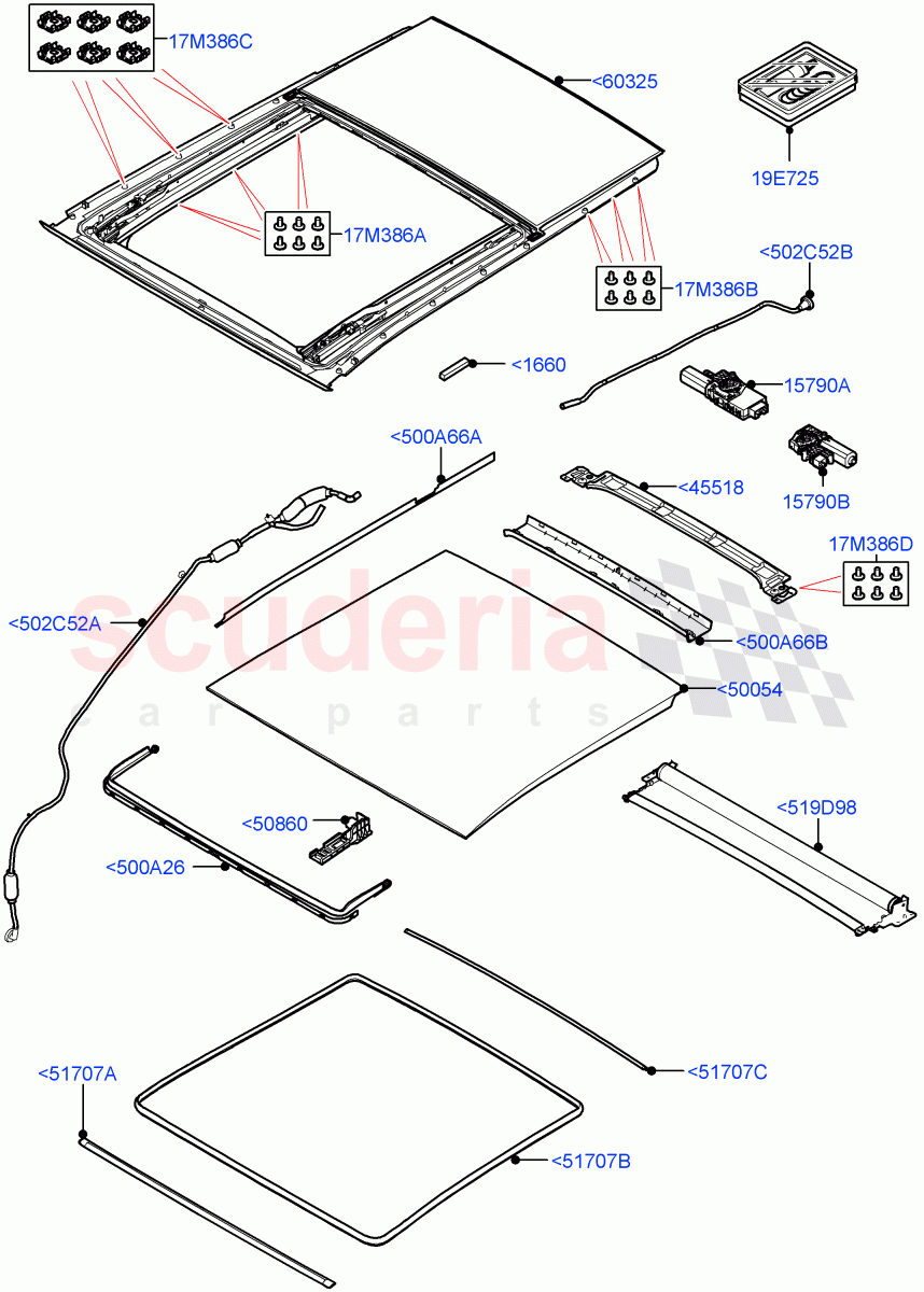 Panoramic Glass Roof(With Roof Conversion-Panorama Power) of Land Rover Land Rover Defender (2020+) [3.0 I6 Turbo Diesel AJ20D6]