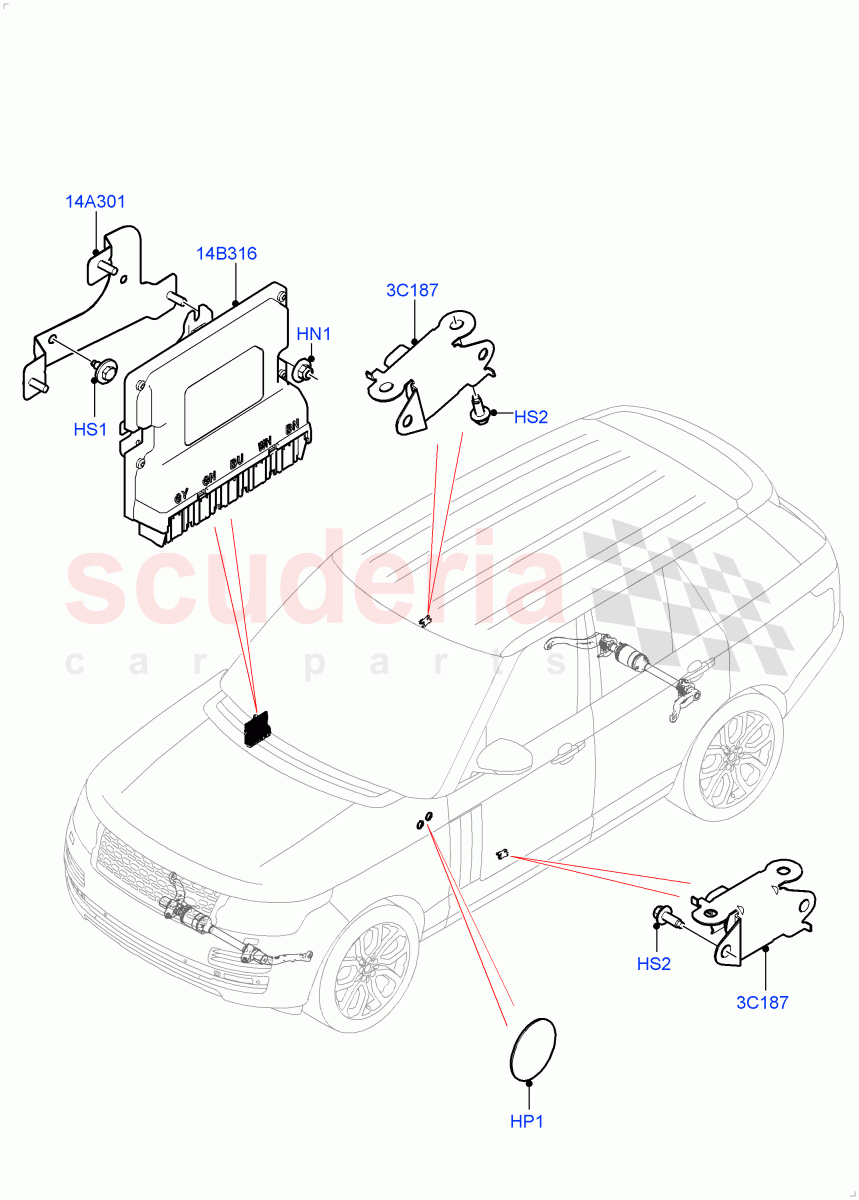 Active Anti-Roll Bar System (Controls/Electrics) (Electronic Air Suspension With ACE) ((V) FROMKA000001) of Land Rover Land Rover Range Rover (2012-2021) [3.0 I6 Turbo Petrol AJ20P6]