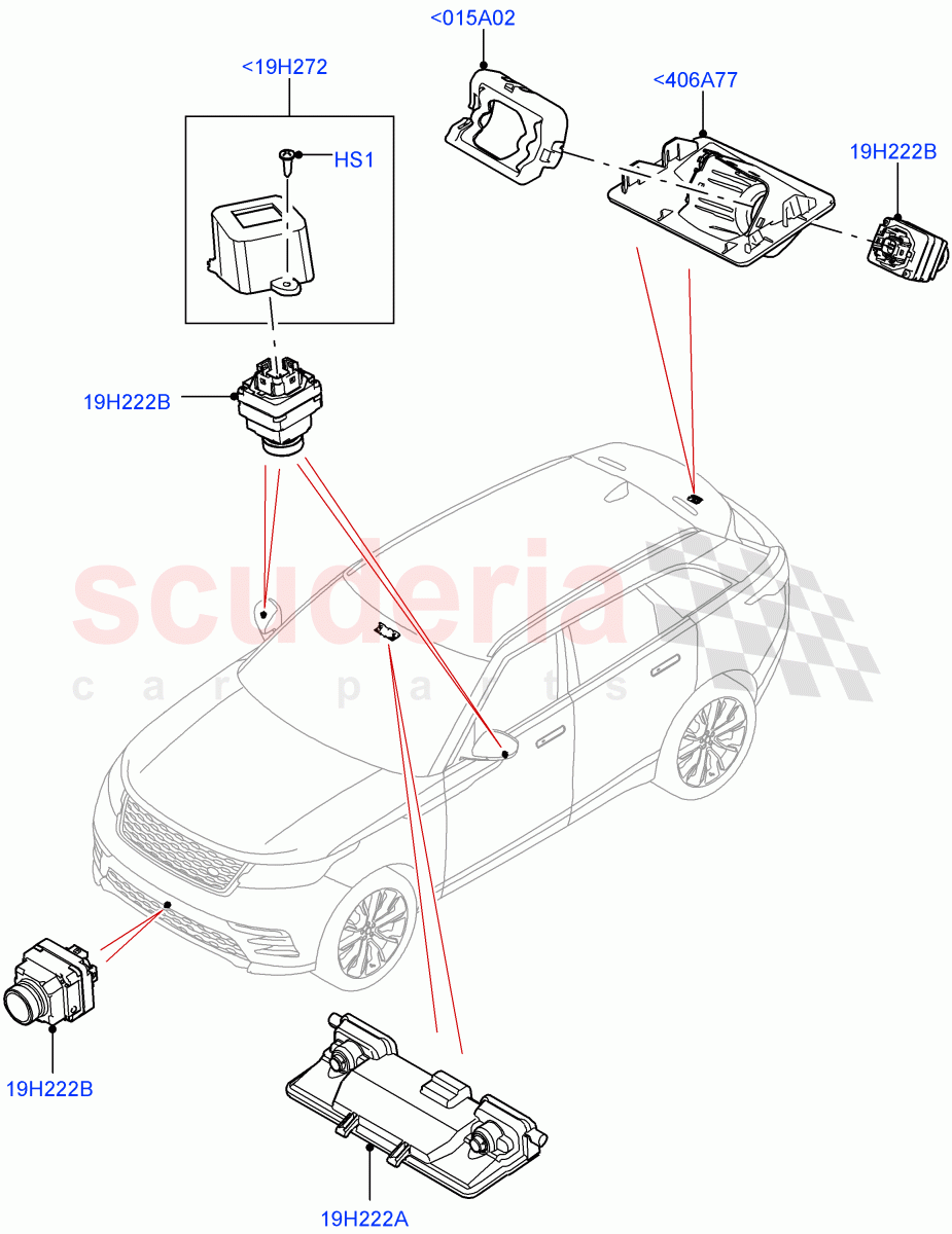 Camera Equipment((V)FROMMA000001) of Land Rover Land Rover Range Rover Velar (2017+) [2.0 Turbo Diesel]