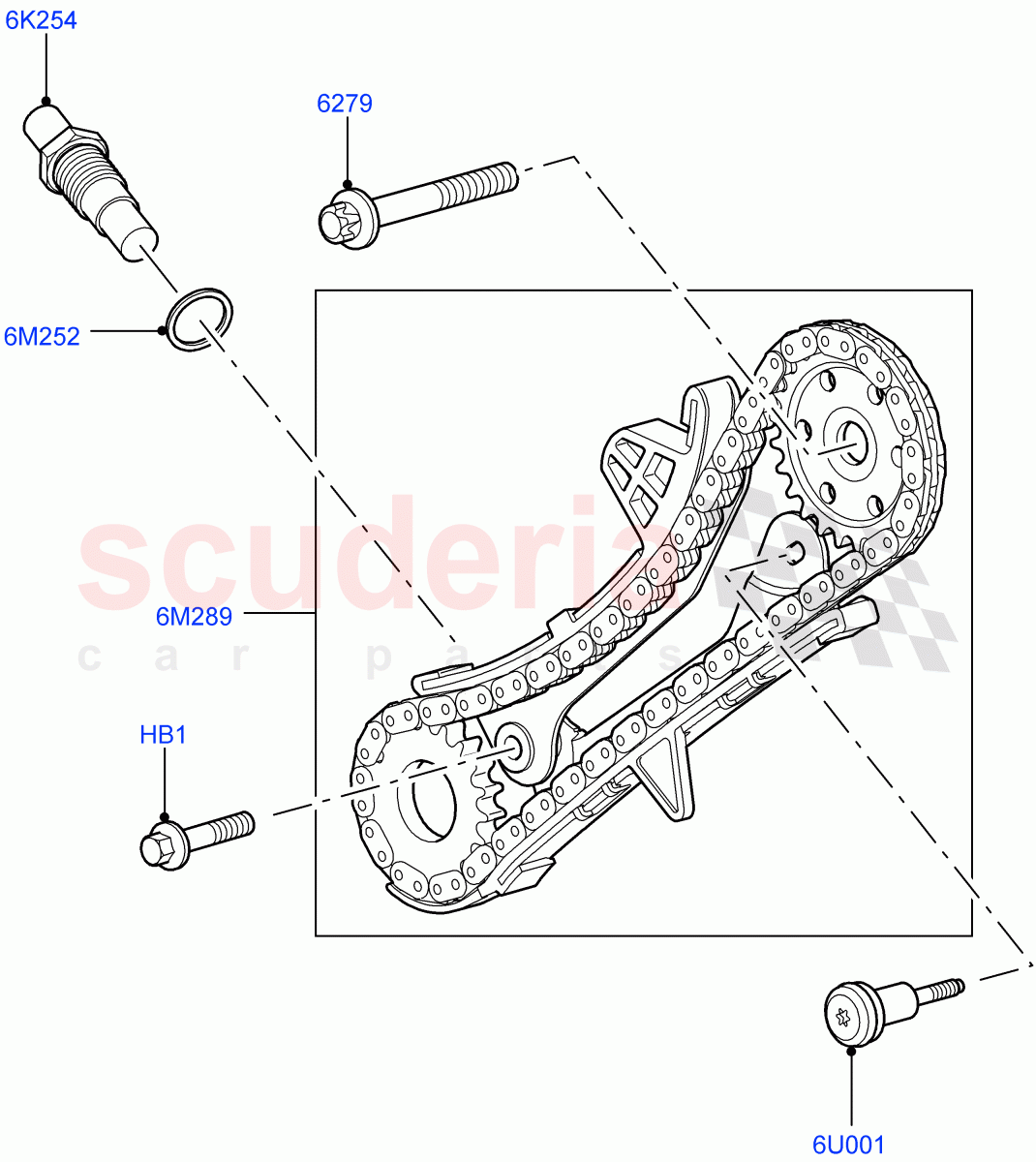 Timing Gear (Front) (Cologne V6 4.0 EFI (SOHC)) ((V) FROMAA000001) of Land Rover Land Rover Discovery 4 (2010-2016) [4.0 Petrol V6]