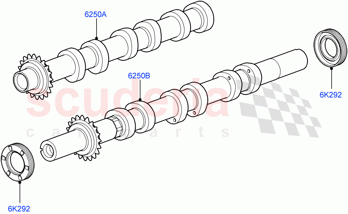 Camshaft(Lion Diesel 2.7 V6 (140KW))((V)TO9A999999) of Land Rover Land Rover Range Rover Sport (2005-2009) [2.7 Diesel V6]