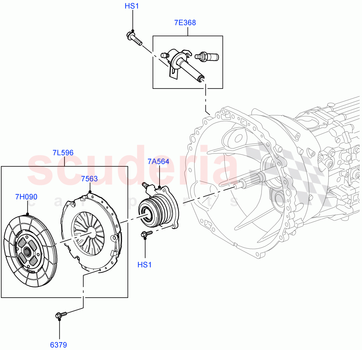 Clutch(6 Speed Man ZF S6-53)((V)FROMAA000001,(V)TOBA999999) of Land Rover Land Rover Discovery 4 (2010-2016) [4.0 Petrol V6]