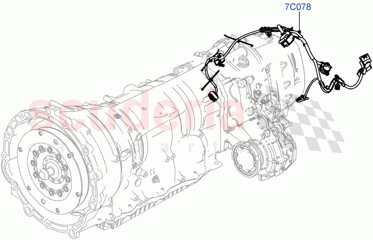 Electrical Wiring - Engine And Dash (Transmission) ((V) FROMMH000001) of Land Rover Land Rover Range Rover Evoque (2019+) [1.5 I3 Turbo Petrol AJ20P3]