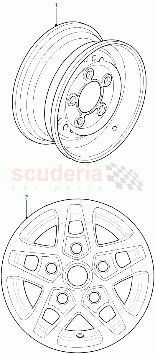 Wheels of Land Rover Land Rover Defender (2007-2016)