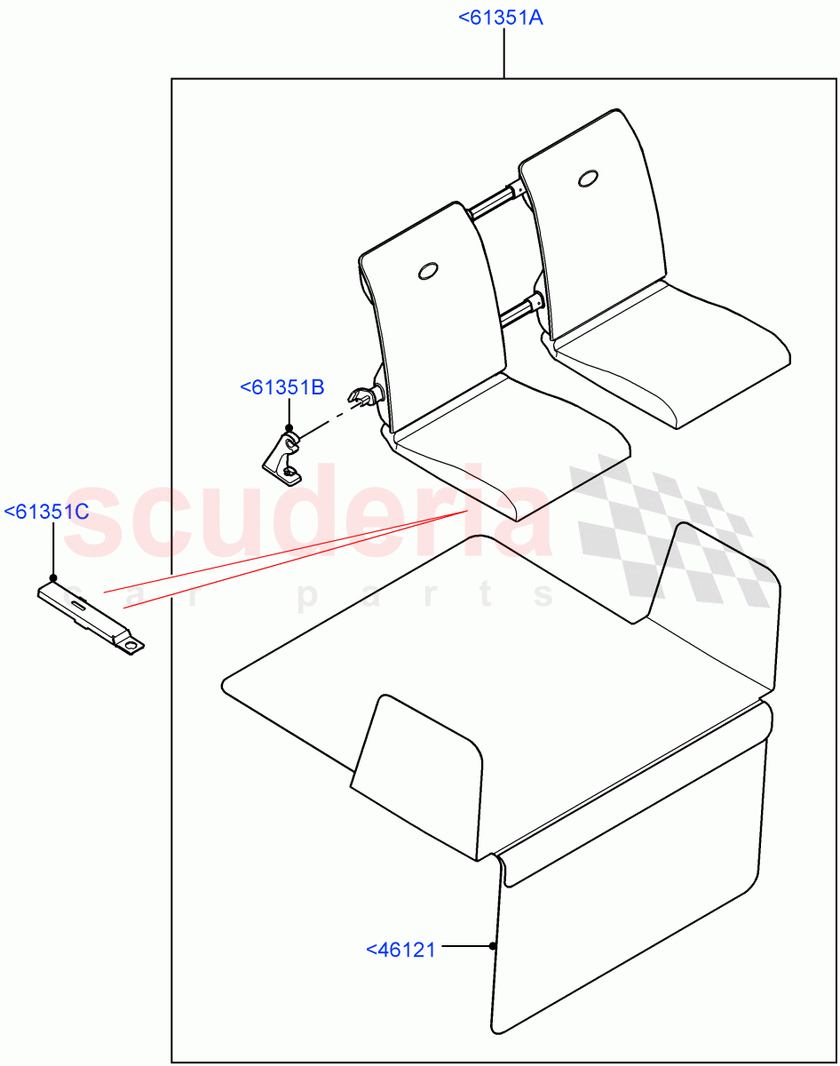 Touring Accessories(Nitra Plant Build, Tailgate Event Seating, Solihull Plant Build) of Land Rover Land Rover Discovery 5 (2017+) [3.0 Diesel 24V DOHC TC]