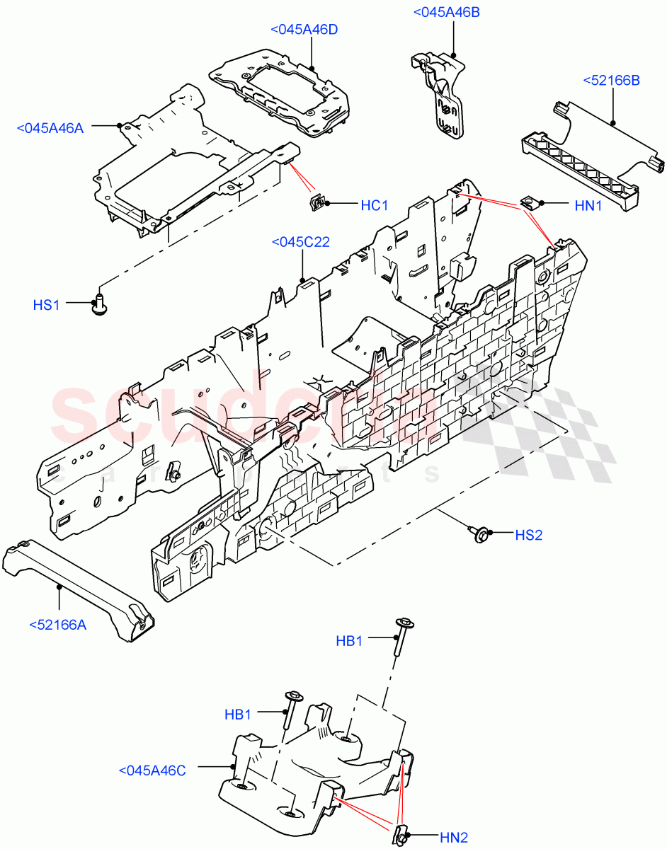 Console - Floor (Internal Components) (Itatiaia (Brazil)) ((V) FROMGT000001) of Land Rover Land Rover Discovery Sport (2015+) [2.0 Turbo Petrol GTDI]