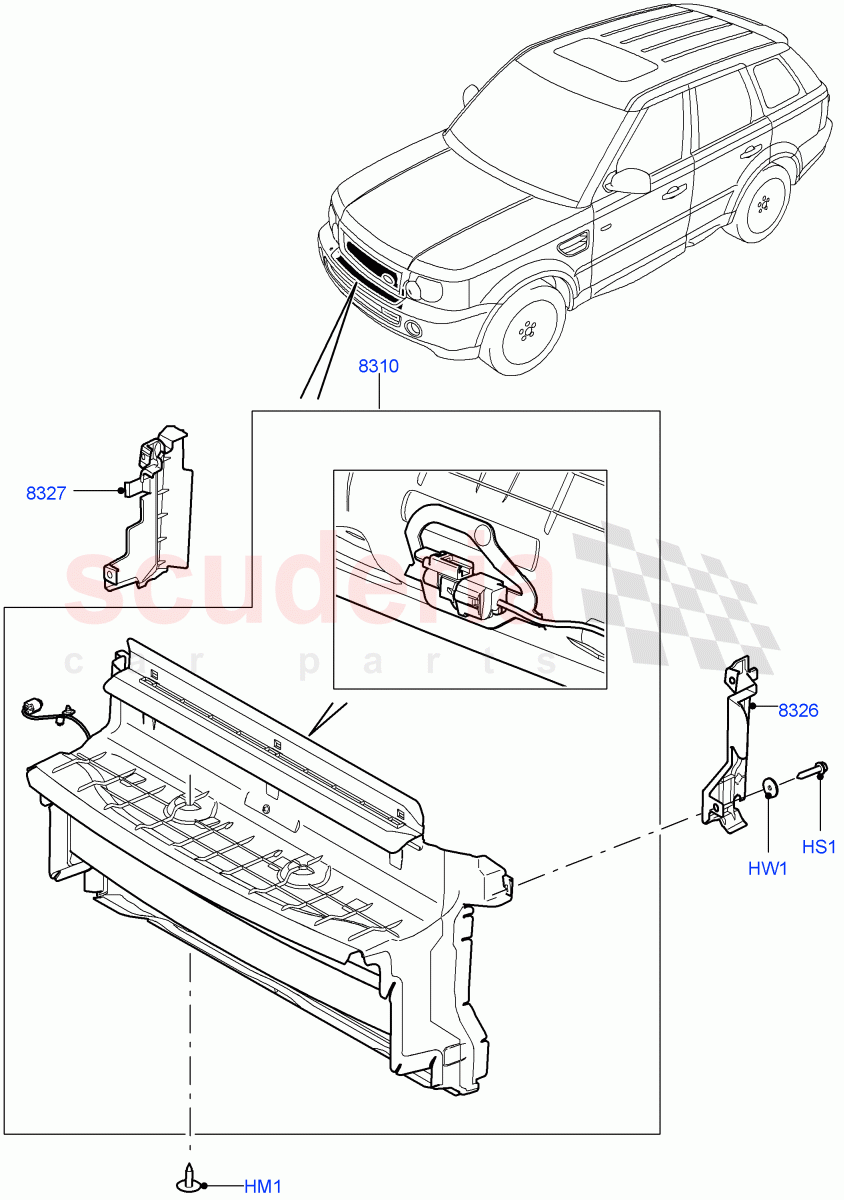 Air Deflectors ((V) FROMAA000001) of Land Rover Land Rover Range Rover Sport (2010-2013) [3.0 Diesel 24V DOHC TC]