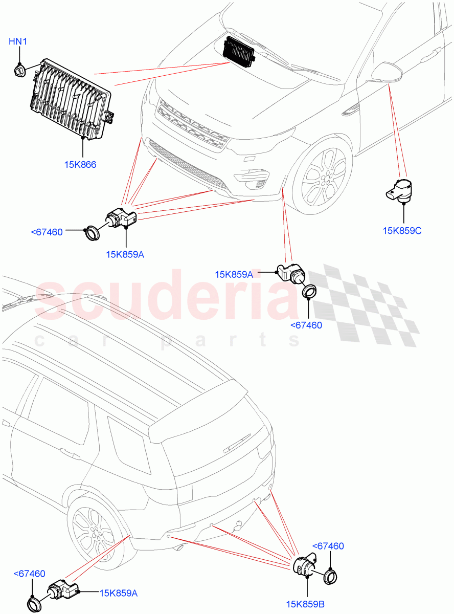 Parking Distance Control(Changsu (China))((V)FROMMG140569) of Land Rover Land Rover Discovery Sport (2015+) [2.0 Turbo Diesel AJ21D4]