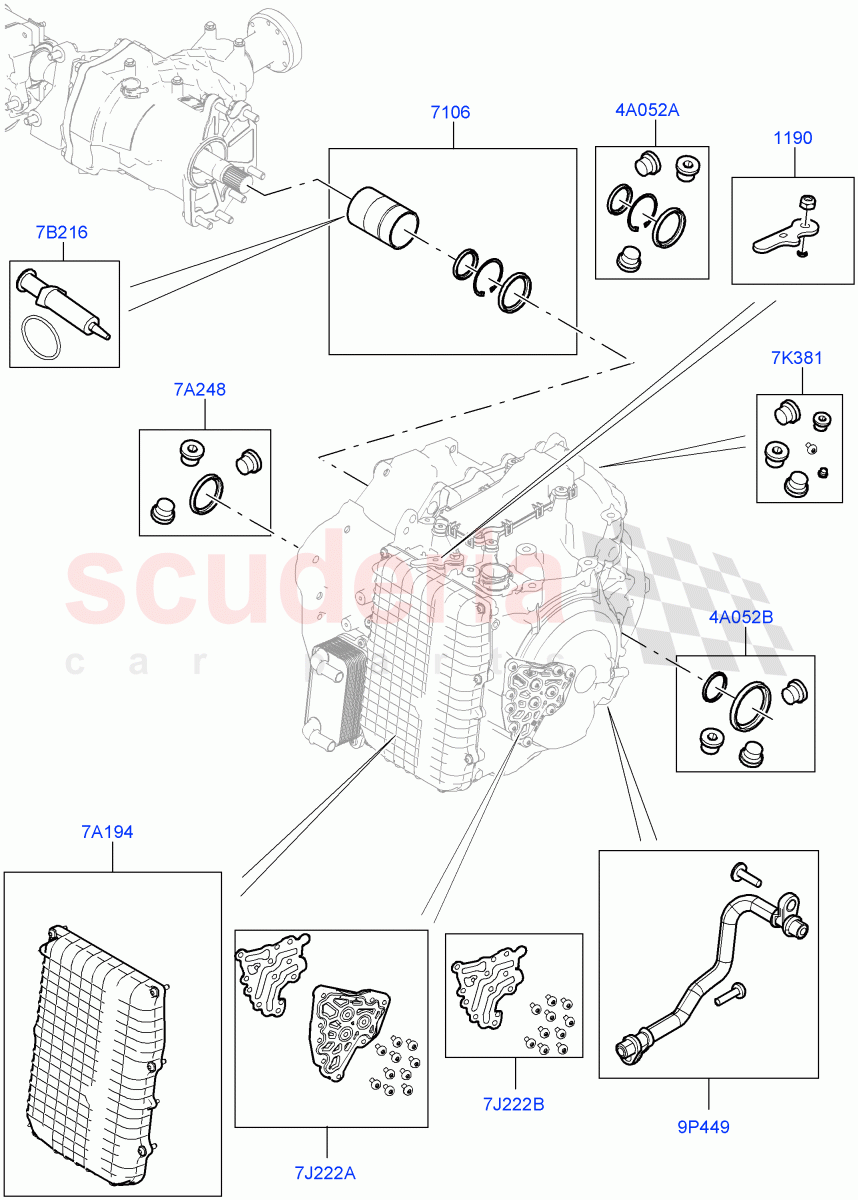 Transmission External Components (9 Speed Auto AWD, Changsu (China)) ((V) FROMEG000001) of Land Rover Land Rover Range Rover Evoque (2012-2018) [2.0 Turbo Petrol GTDI]