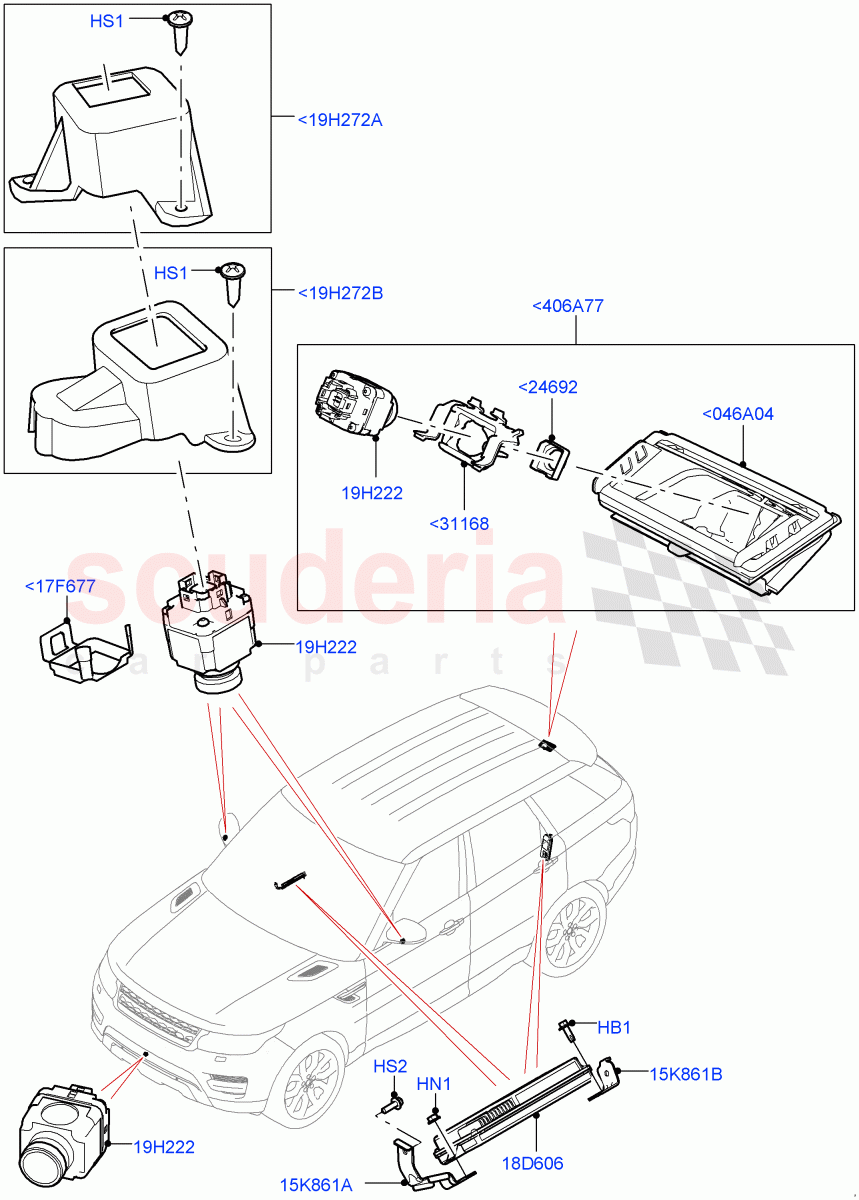 Camera Equipment(Surround Camera System)((V)FROMGA000001) of Land Rover Land Rover Range Rover Sport (2014+) [2.0 Turbo Diesel]