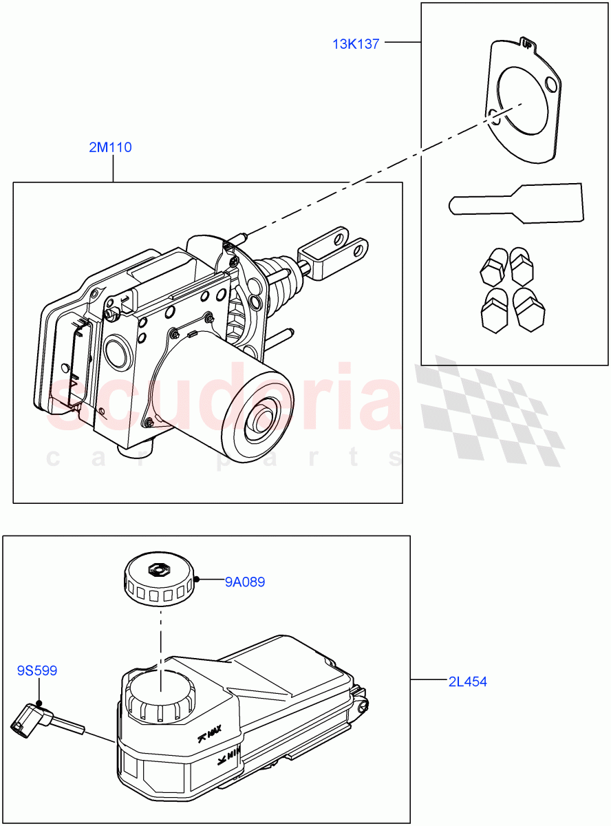 Brake And ABS Pump(Nitra Plant Build)((V)FROMM2000001) of Land Rover Land Rover Discovery 5 (2017+) [2.0 Turbo Petrol AJ200P]