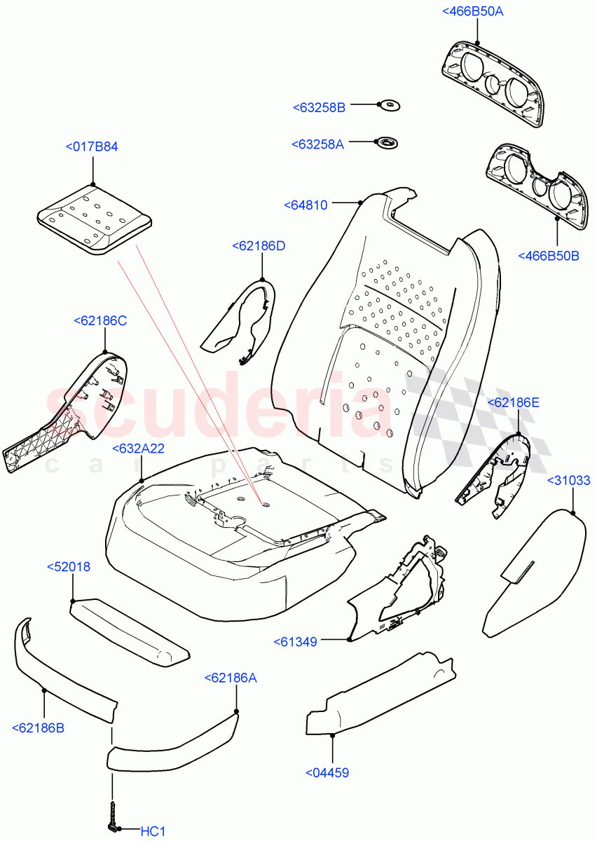Front Seat Pads/Valances & Heating (Pads/Valances) ((V) FROMJA000001) of Land Rover Land Rover Range Rover (2012-2021) [2.0 Turbo Petrol AJ200P]