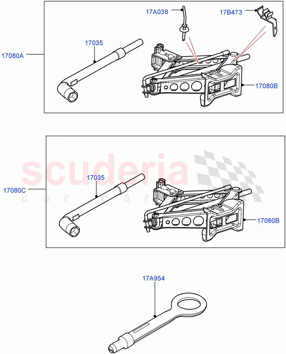 Tools (Halewood (UK)) of Land Rover Land Rover Discovery Sport (2015+) [2.0 Turbo Diesel AJ21D4]