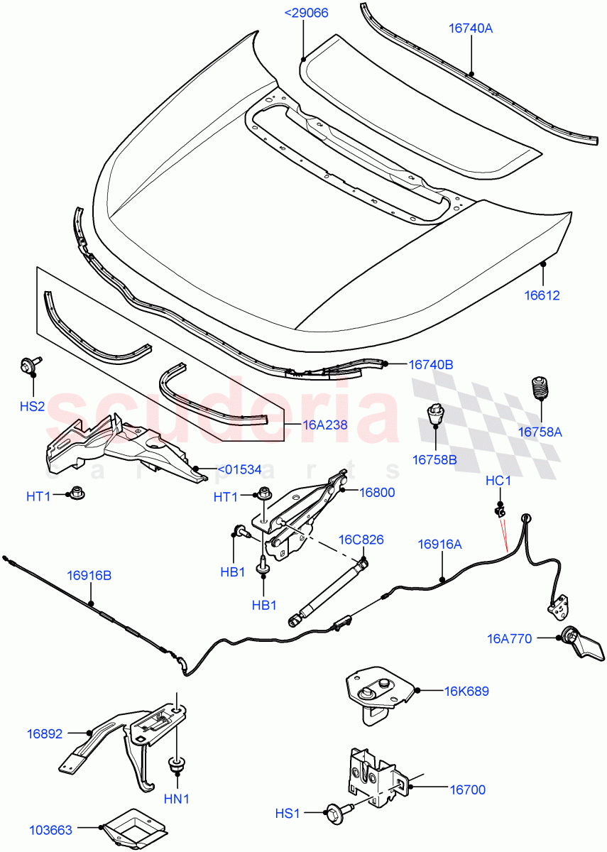 Hood And Related Parts (Changsu (China)) ((V) FROMKG446857) of Land Rover Land Rover Discovery Sport (2015+) [2.2 Single Turbo Diesel]
