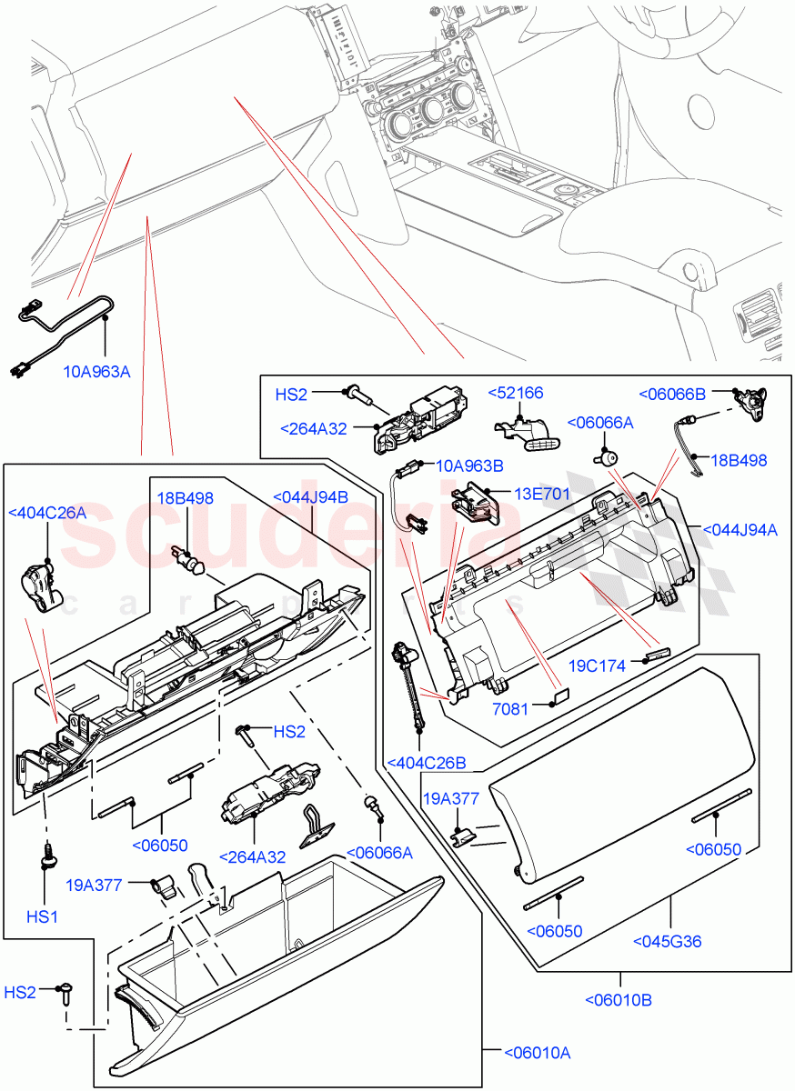 Glove Box of Land Rover Land Rover Range Rover (2012-2021) [3.0 I6 Turbo Diesel AJ20D6]